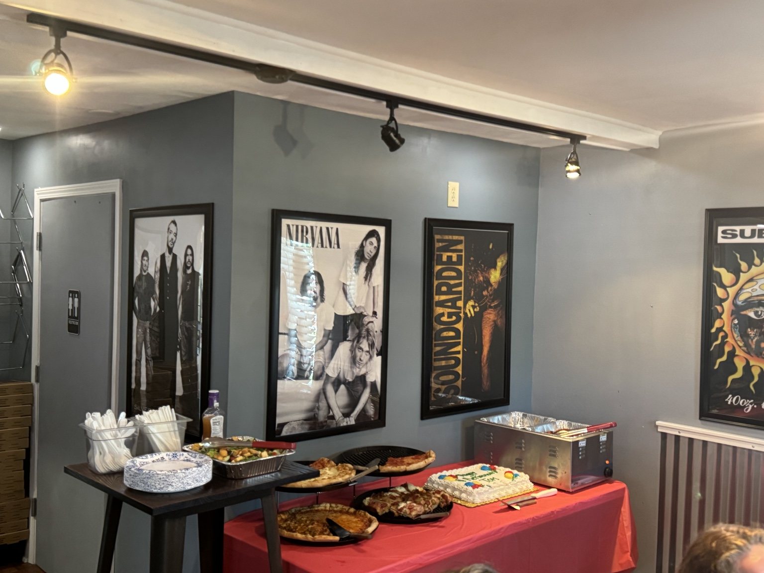 Dessert and catering table
