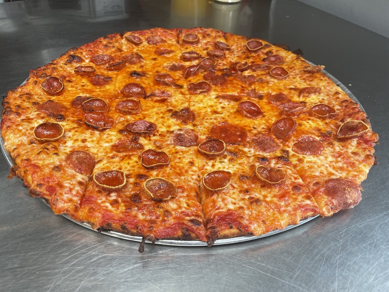 Tavern style pizza